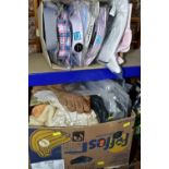 FIVE BOXES OF GENTLEMEN'S ACCESSORIES, to include ties, scarves, wallets, gloves, sweaters, nine new