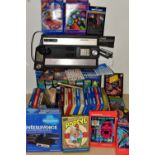 MATEL INTELLIVISION BOXED WITH QUANTITY OF GAMES AND INTELLIVOICE VOICE SYNTHESIS MODULE, games