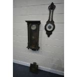 A ROBERT SIMPSON OF BURY 11.5 INCH EIGHT DAY CLOCK MOVEMENT, along with a Victorian Vienna wall