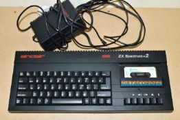 ZX SPECTRUM 128K +2 COMPUTER, computer is complete with power supply and coaxial cable, tested and