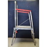 A BELDRAY JOBEEZER ladder/steps with a platform along with a Black and Decker folding power tool