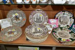 A COLLECTION OF TWENTY FOUR MASON'S IRONSTONE COLLECTOR'S PLATES, comprising a series of six