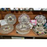 A COLLECTION OF TWENTY FOUR MASON'S IRONSTONE COLLECTOR'S PLATES, comprising a series of six