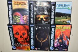 COLLECTION OF SEGA SATURN GAMES, including Warcraft The Dark Saga II, Duke Nukem 3D, Command &