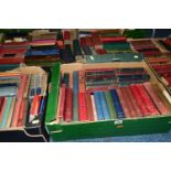 SIX BOXES OF BOOKS containing approximately 195 old or antiquarian titles in hardback format,