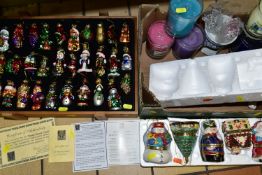 A BOXED SET OF THOMAS PACCONI CLASSICS 30TH ANNIVERSARY COLLECTION OF CHRISTMAS BAUBLES, with