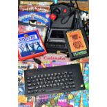 ZX SPECTRUM+, DATASETTE AND QUANTITY OF GAMES, includes over forty games with desirable titles