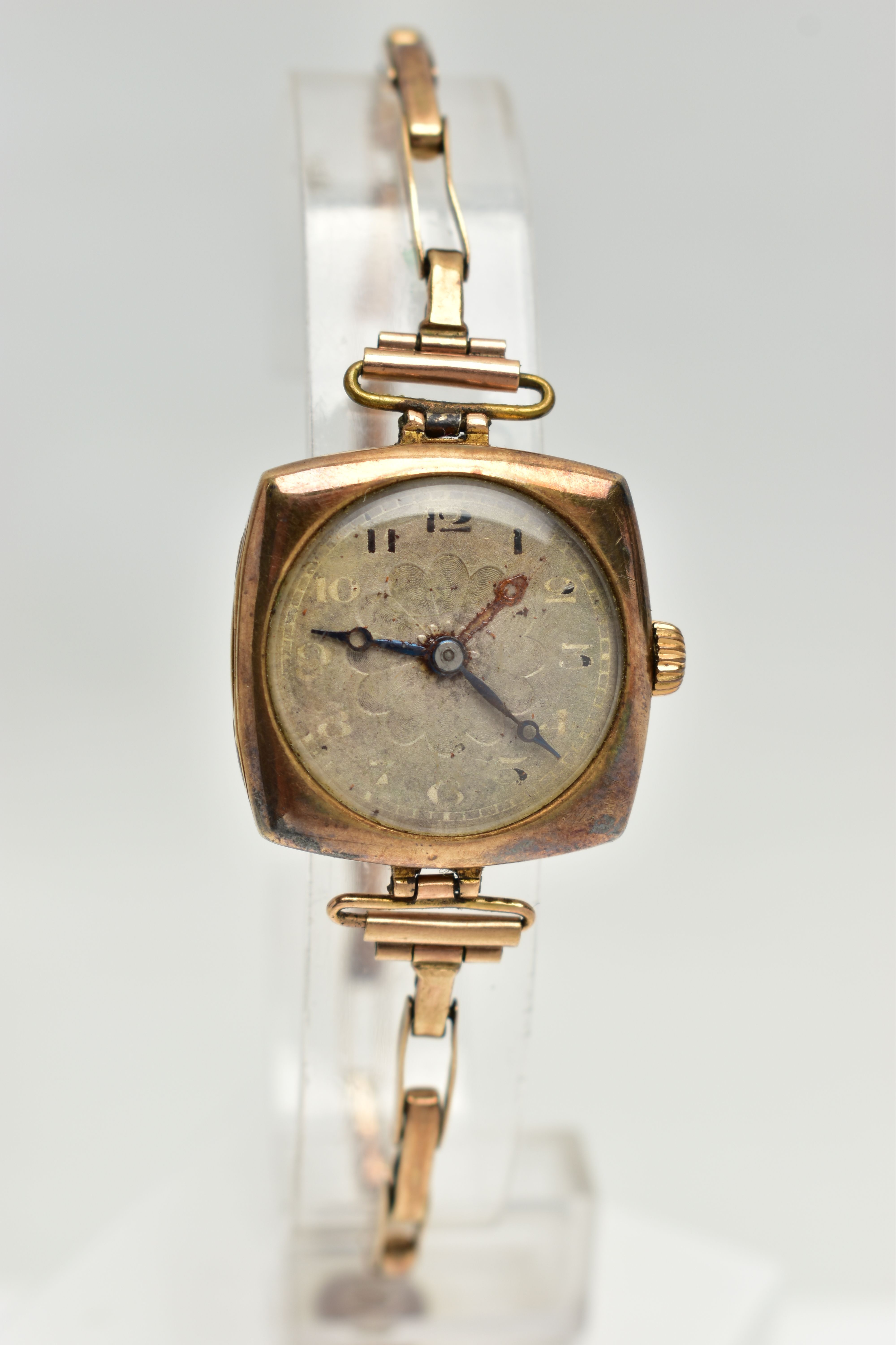 A LADYS 9CT GOLD 'ROLEX' WRISTWATCH AND TWO MID 20TH CENTURY WATCHES, the first a ladys manual - Image 6 of 7