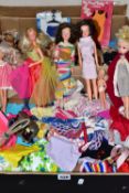 A QUANTITY OF ASSORTED DOLLS, CLOTHING AND ACCESSORIES, to include boxed 1970's Fashion Photo