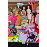 A QUANTITY OF ASSORTED DOLLS, CLOTHING AND ACCESSORIES, to include boxed 1970's Fashion Photo