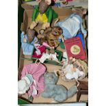 A COLLECTION OF HOMEMADE BEATRIX POTTER CHARACTERS, to include Samuel Whiskers and Anna Maria, a