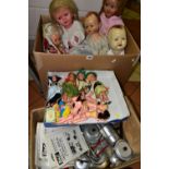 A QUANTITY OF ASSORTED DOLLS, larger size Pedigree, Palitoy and Salcol plastic dolls, unmarked