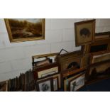 A QUANTITY OF PAINTINGS, PRINTS AND PHOTOGRAPHS ETC, to include Victorian and Edwardian