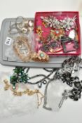 A LARGE ASSORTMENT OF 'BUTLER & WILSON' JEWELLERY, to include a crystal crocodile necklace, two