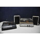 A FIDELITY UA4 TURNTABLE with matching speakers (PAT pass and powers up but UNTESTED due to