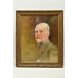 JOSEPH UNITE WILLIS (1867-?) 'SELF PORTRAIT', a head and shoulders portrait of a male figure, signed