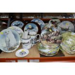 A LARGE QUANTITY OF COLLECTOR'S PLATES WITH BOXES, comprising Wedgwood limited edition Country