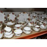 A LARGE QUANTITY OF ROYAL ALBERT 'OLD COUNTRY ROSES' PATTERN DINNERWARE, comprising two oval serving