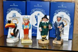 FOUR BOXED ROYAL DOULTON LIMITED EDITION '20TH CENTURY ADVERTISING CLASSICS' FIGURES, comprising
