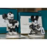 TWO BOXED WALT DISNEY CLASSICS COLLECTION MICKEY AND MINNIE MOUSE FIGURES, comprising 'Plane