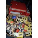 TWO BOXES OF EPHEMERA, one box contains several hundred matchboxes from many different
