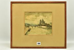 LOUIS ARTICO (20TH CENTURY) RIVER SEINE AND NOTRE DAME, a Parisian cityscape, signed bottom right,