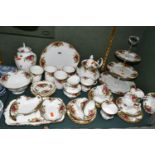 A THIRTY SEVEN PIECE ROYAL ALBERT OLD COUNTRY ROSES TEA SET AND GIFTWARES, comprising a three tier