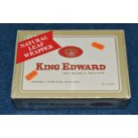 CIGARS, one sealed box of 50 KING EDWARD Invincible Deluxe Cigars made by Jno. H. Swisher & Sons