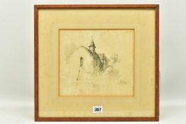 HENRY BRIGHT (1814-1874) SKETCH OF A CHURCH, a study of a church, signed and indistinctly dated