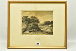 ATTRIBUTED TO Dr THOMAS MONRO (1759-1833) 'LANDSCAPE STUDY), a river landscape, attribution to the