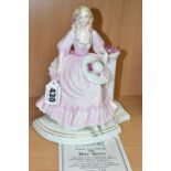 A COALPORT LIMITED EDITION MAY QUEEN FIGURINE, no. 266/1000, part of the English Rose collection