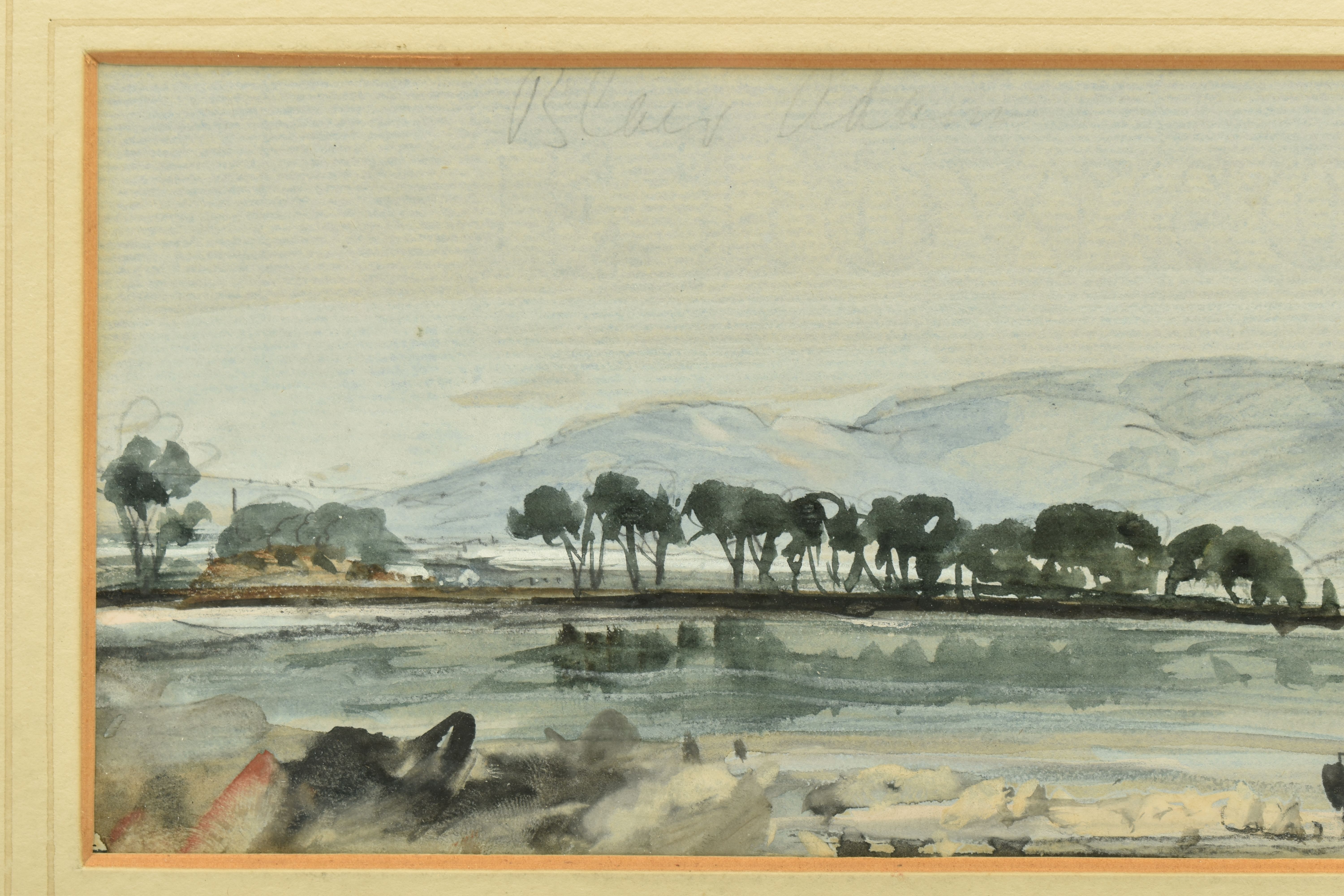 RICHARD BEAVIS (1824-1896) 'BLAIRADAM', a Scottish water landscape, initialled bottom right, - Image 4 of 5