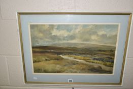 TWO LATE 20TH CENTURY WATERCOLOUR LANDSCAPES, comprising JOSEPH PIGHILLS 'The Road to Bronte