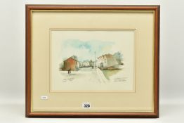 HAGOP KASPARIAN (CONTEMPORARY) 'DITCHLING, EAST SUSSEX', a sketch depicting a street view, signed