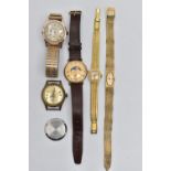 AN ASSORTMENT OF WATCHES, ladys and gents watches, names to include 'Grovana, Pinnacle, Anker Sport,