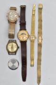 AN ASSORTMENT OF WATCHES, ladys and gents watches, names to include 'Grovana, Pinnacle, Anker Sport,
