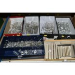 TEN BOXES OF CRYSTAL CHANDELIER REPLACEMENT PARTS, DROPPERS, LOZENGES AND PENDANTS, to include