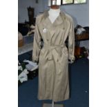 A CLASSIC LADIES BURBERRY TRENCH COAT, UK size 12/14 long (1)