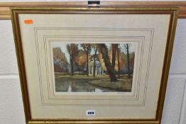 TEN 20TH CENTURY PAINTINGS AND PRINTS, including three Frederic Levé aquatints of landscapes, signed