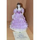 A COALPORT LIMITED EDITION BLUE MOON FIGURINE, no. 831/1000, part of the English Rose collection