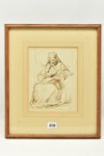 GEORGE RICHMOND (1809-1896) A STUDY OF AN ARCHBISHOP, a seated male figure is reading from a book,
