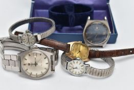 AN ASSORTMENT OF 'TISSOT' WATCHES, to include a 'Tissot' PR 516 wristwatch, a 'Tissot' PR 516