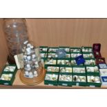 A COLLECTION OF THIMBLES WITH DISPLAY CASES, to include over seventy thimbles, mainly Thimble