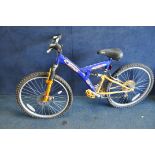 A SAVAGE MOUNTAIN BIKE, with double suspension, 26in wheels and 18in frame (good used condition)
