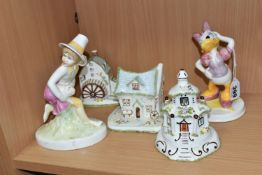 A GROUP OF CERAMICS, comprising Royal Doulton Nursery Rhymes Collection 'Tom, Tom, The Piper's