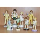 EIGHT ROYAL WORCESTER FIGURES OF CHILDREN, modelled by F G Doughty, comprising All Mine 3519