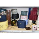 A LARGE QUANTITY OF DECORATIVE STORAGE BOXES, to include four vanity cases, jewellery boxes,