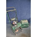 A ATCO BALMORAL 14SE LAWN MOWER with grassbox (UNTESTED but engine pulling freely)