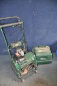 A ATCO BALMORAL 14SE LAWN MOWER with grassbox (UNTESTED but engine pulling freely)