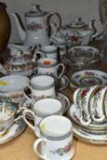 A PARAGON 'TREE OF KASHMIR' TEA SET, comprising teapot, two cups, eight saucers, eight tea plates,